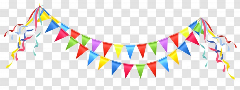 Party Birthday Clip Art - Wish - Transparent Streamer Clipart Picture Transparent PNG