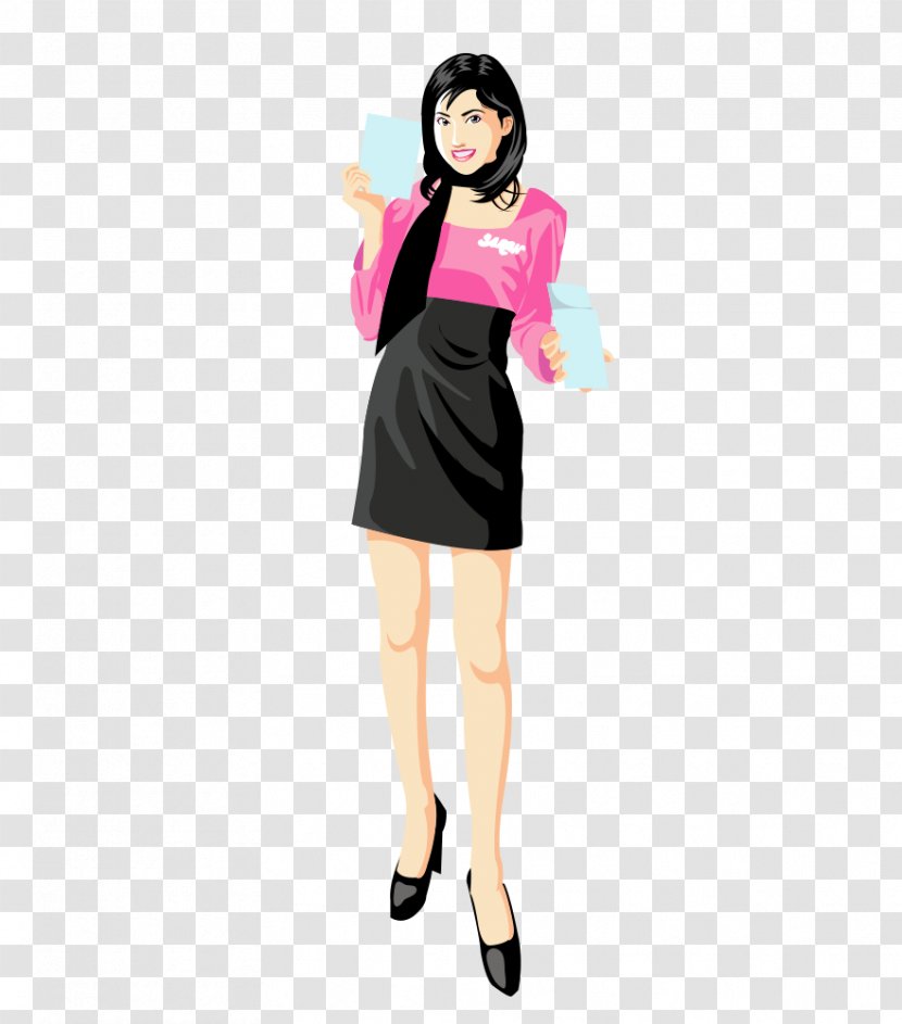 Cartoon Woman - Silhouette - Women Transparent PNG