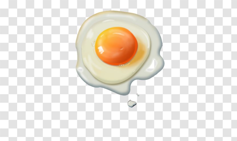 Fried Egg Yolk Breakfast Food - Cartoon - Eggs Transparent PNG