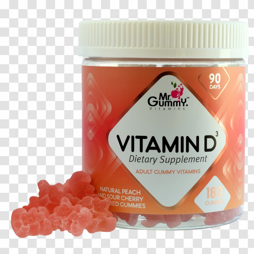 Gummi Candy Dietary Supplement Multivitamin - Strawberry - Gummy Transparent PNG