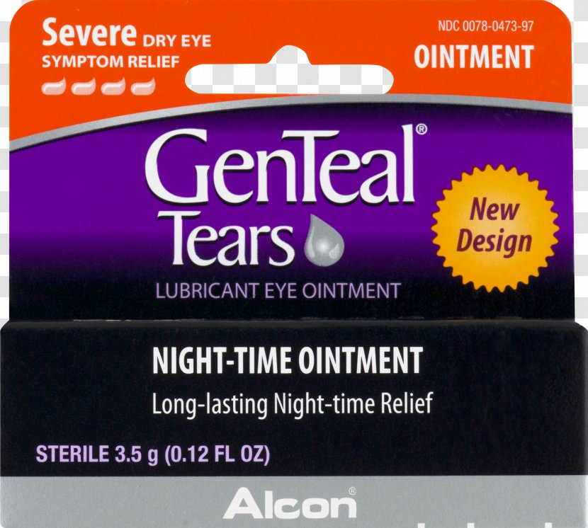 Dry Eye Syndrome GenTeal PM Lubricant Ointment Tears Moderate Liquid Drops Topical Medication & Lubricants - Systane Transparent PNG