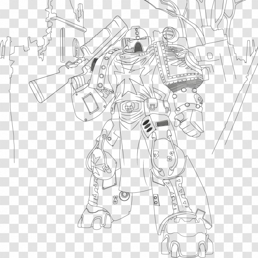 Gears Of War 3 Warhammer 40,000: Space Marine 2 Sketch Transparent PNG
