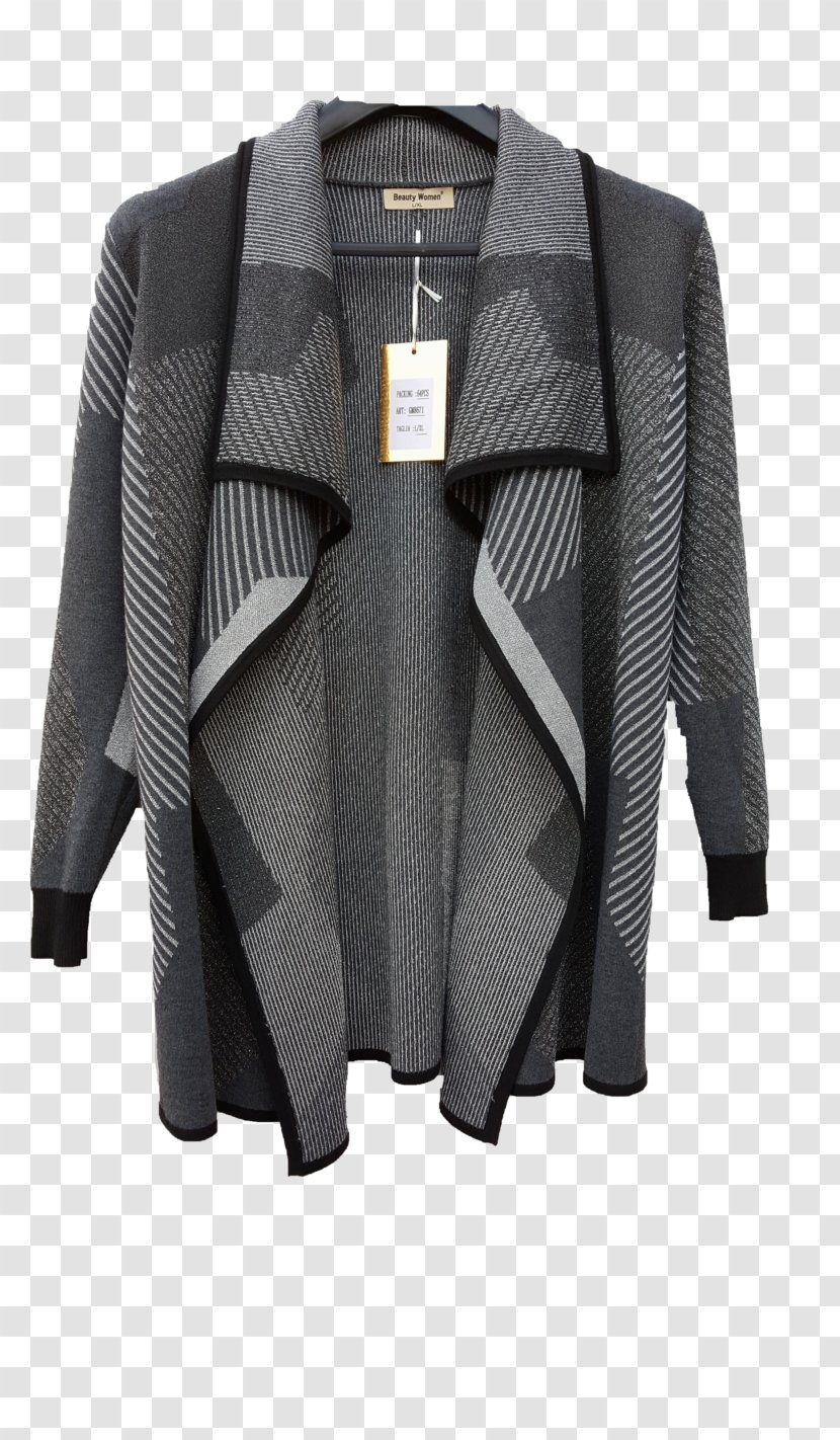 T-shirt Cardigan Gilets Sleeve Jacket - Collar Transparent PNG