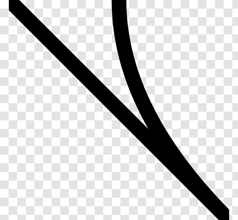 Line Angle Font - Monochrome - Railway Track Transparent PNG