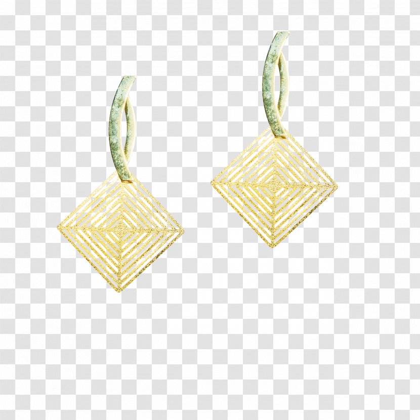 Earring - Yellow - Design Transparent PNG