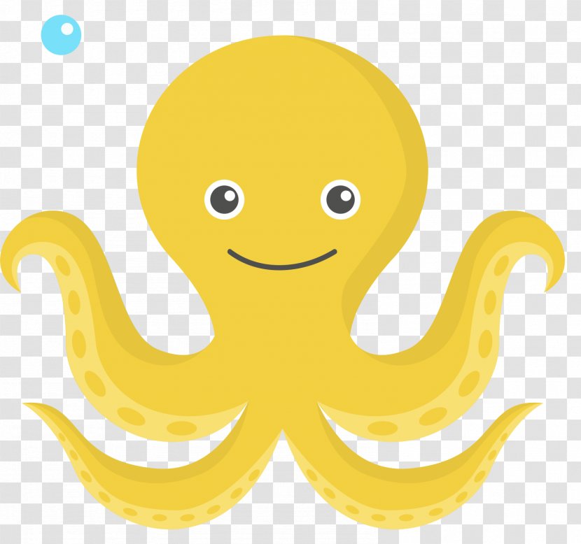 Octopus Yellow Clip Art - Cephalopod - Design Transparent PNG