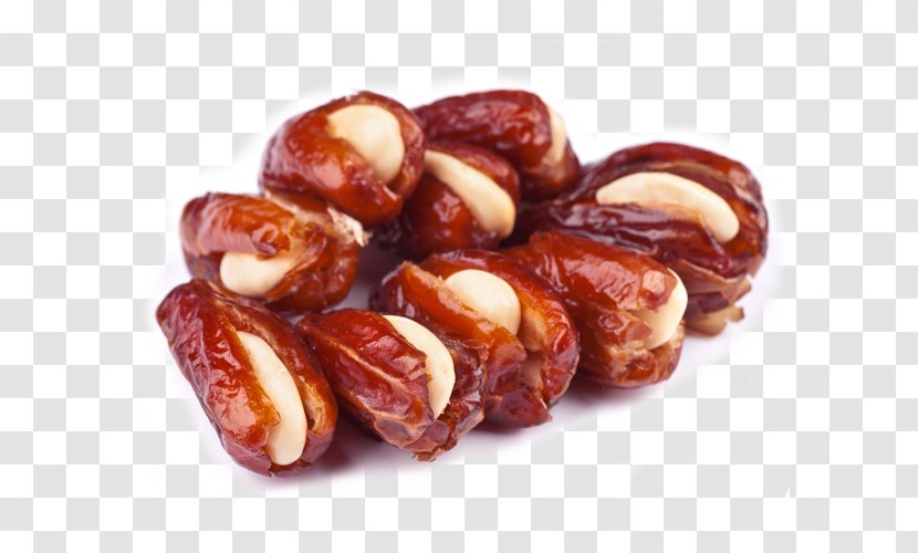 Stuffing Date Palm Almond Dried Fruit Nut - Kielbasa - Dates Transparent PNG