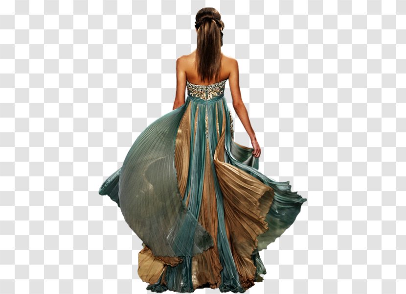 Dress Evening Gown Clothing Teal - Turquoise Transparent PNG
