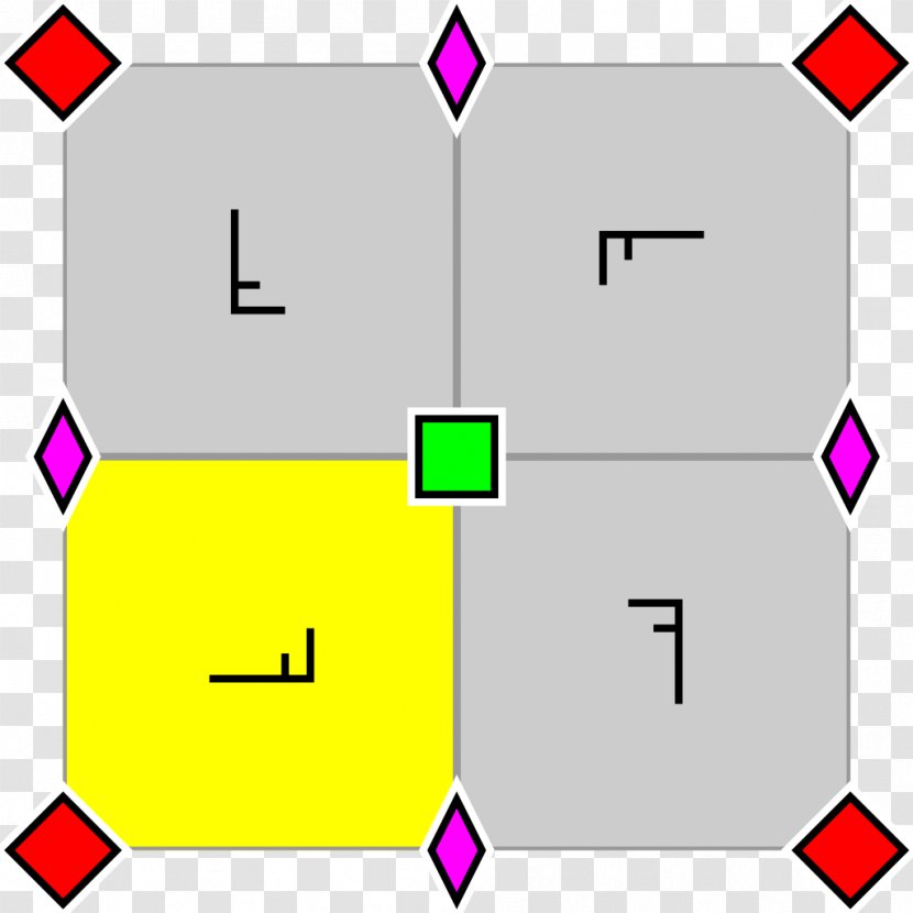 Rotational Symmetry Wallpaper Group Square Lattice - Shape Transparent PNG