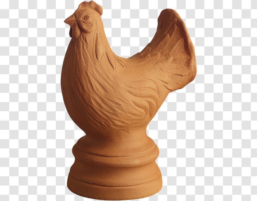 Chicken Bird Ceramic Sculpture Galliformes - Hen Transparent PNG