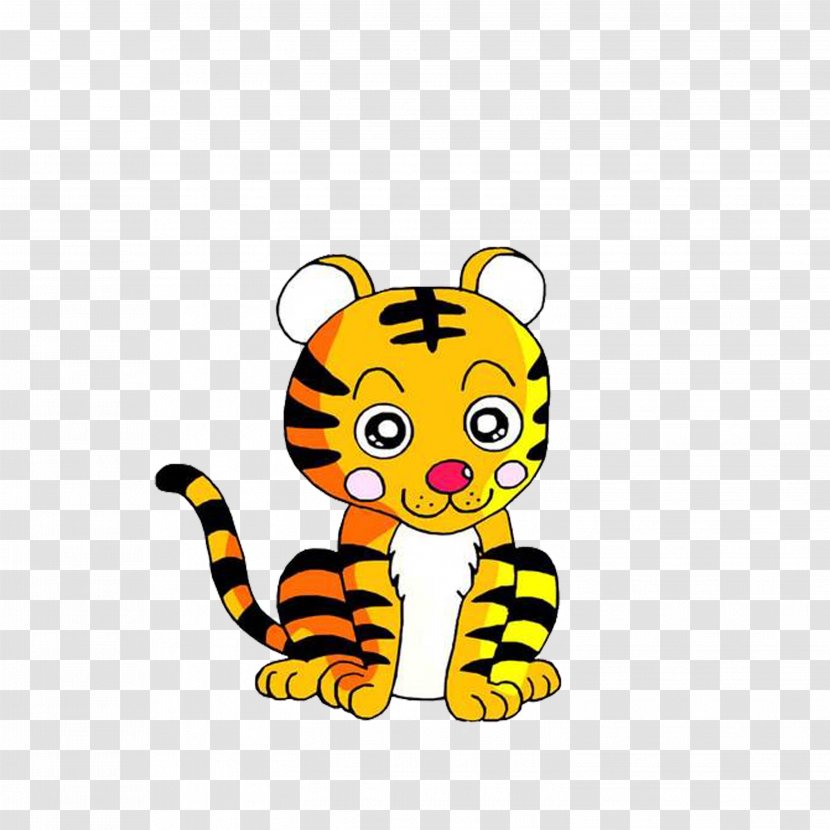 Tiger Cartoon Cuteness - Child Transparent PNG