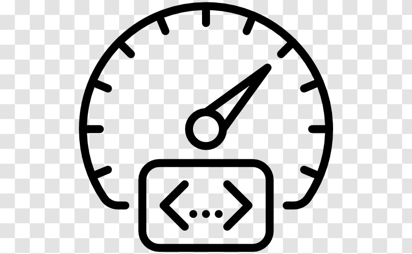 Computer Software Web Browser - Black And White - Speedometer Transparent PNG