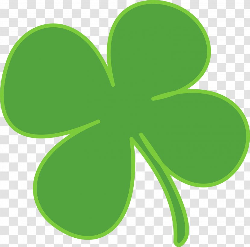 Shamrock Saint Patrick's Day Clover Clip Art - Line - Leaves Transparent PNG