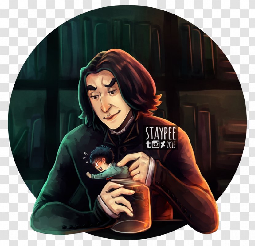 Professor Severus Snape Harry Potter And The Deathly Hallows Philosopher's Stone Fan Art - Frame Transparent PNG