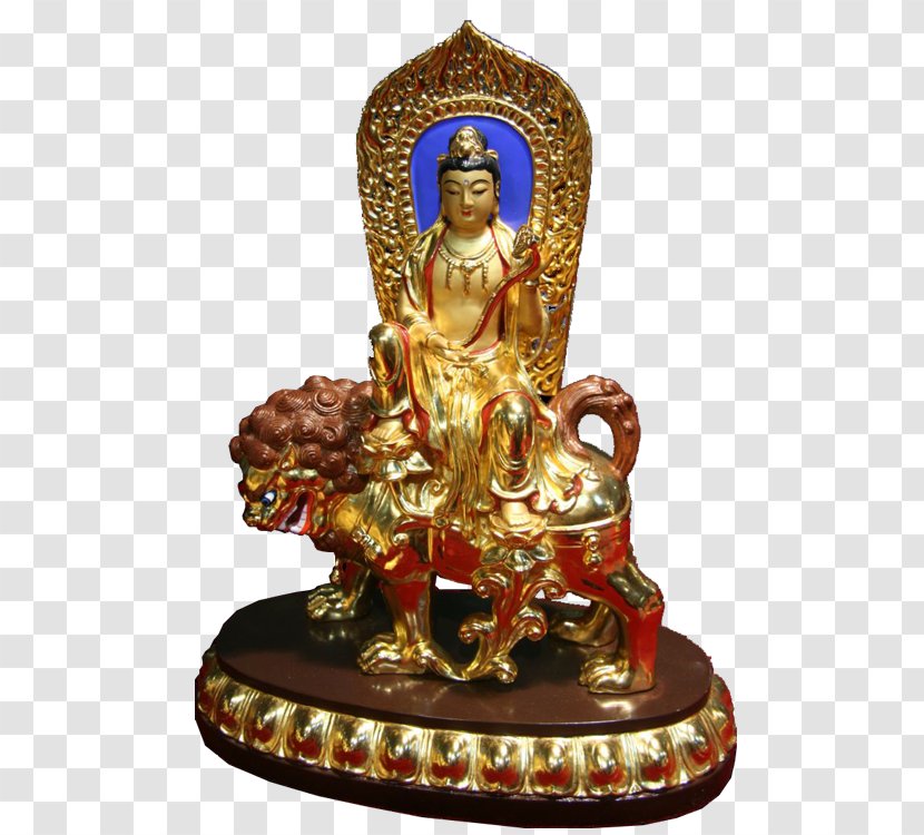 Manjushri Guanyin Bodhisattva Buddhahood Buddhism - Figurine - Buddha Ornaments Transparent PNG