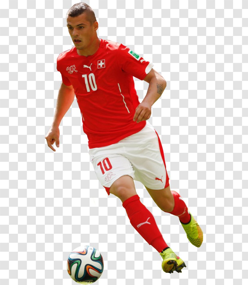 Team Sport Frank Pallone Football Player - Granit Xhaka Transparent PNG