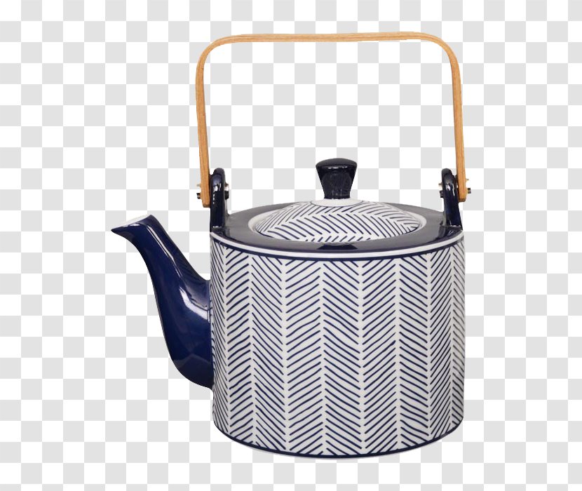 Teapot Kettle White Tea Blue Transparent PNG