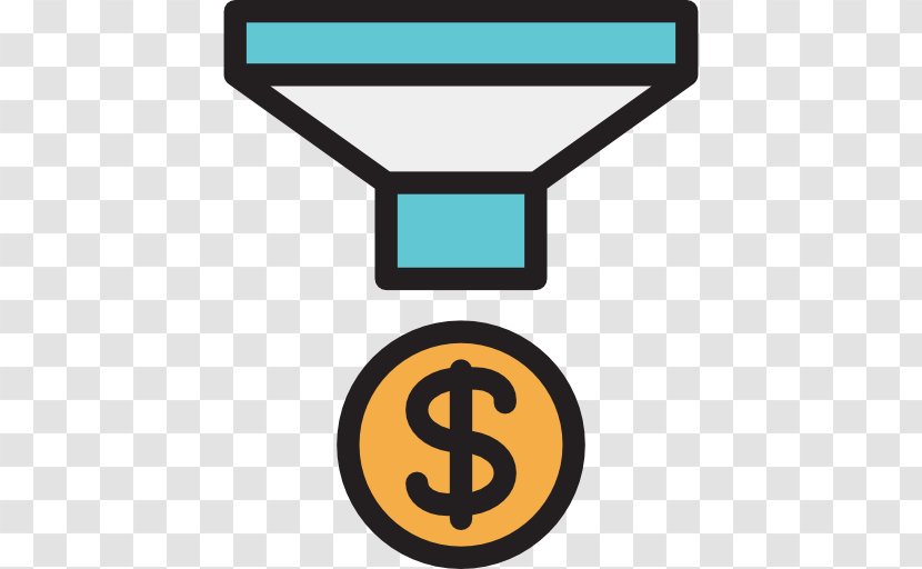 Digital Marketing Icon - Purchase Funnel - Gold Transparent PNG