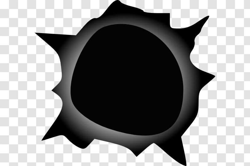 Black Hole Drawing Clip Art - Gunshot - Big Bullet Cliparts Transparent PNG