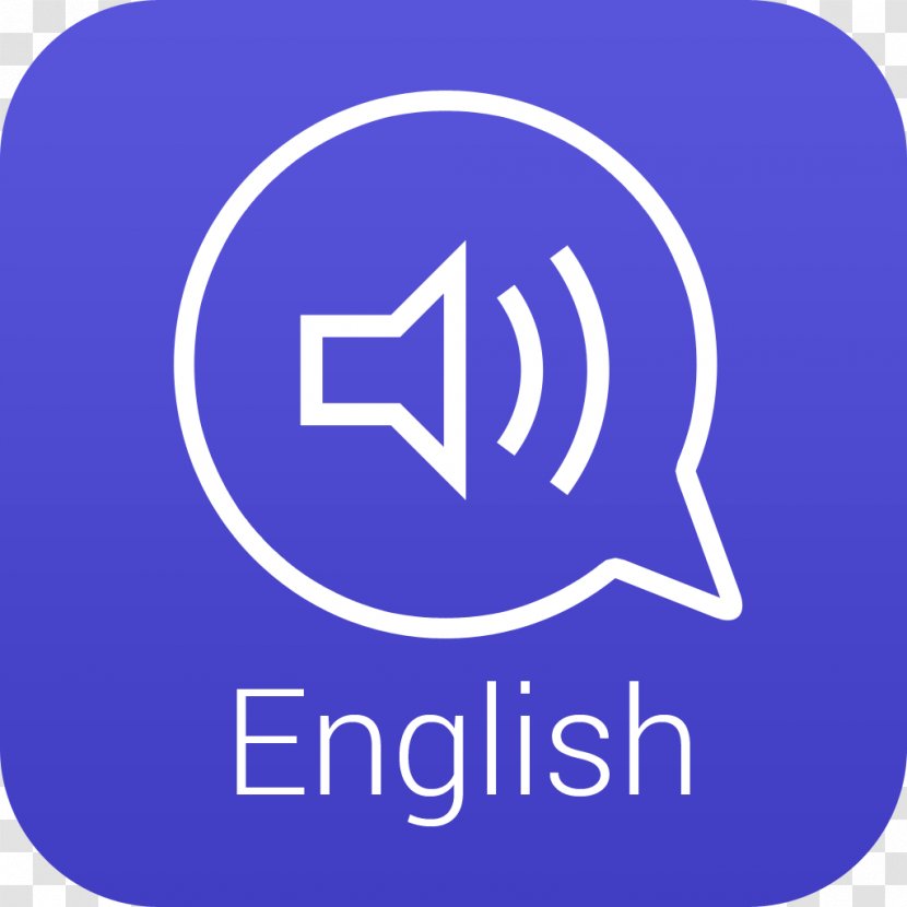 App Store English IPod Touch Language Information - Electric Blue - Speaking Transparent PNG