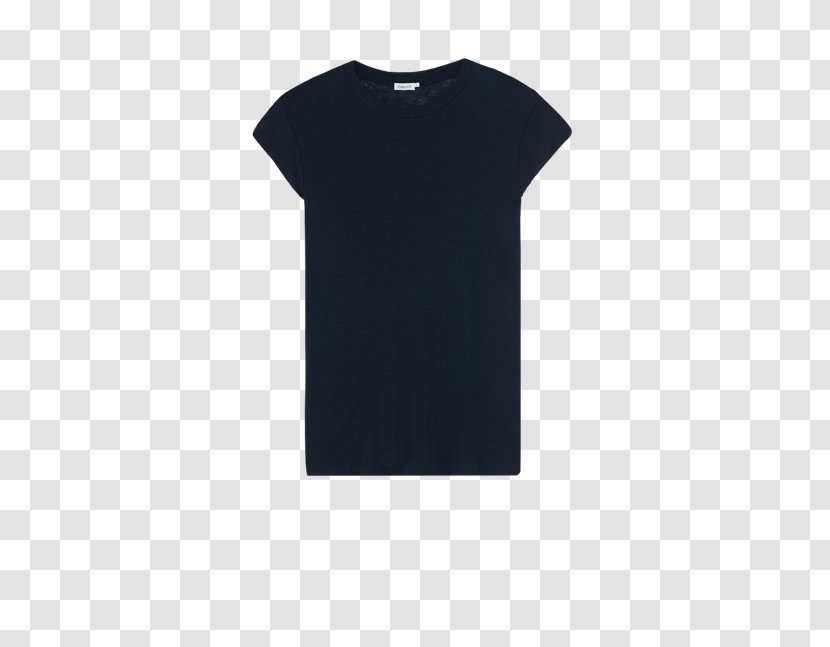 T-shirt Sleeve Neck Black M Transparent PNG
