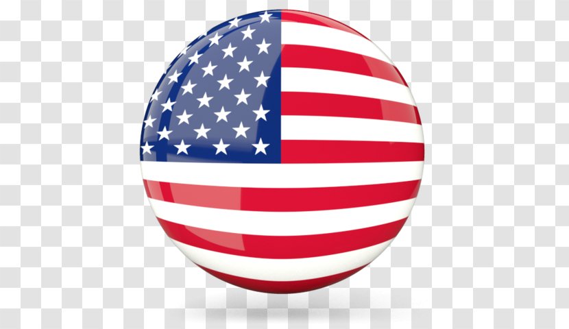 Flag Of The United States English Spoken Language - Ball - American Us Transparent Transparent PNG