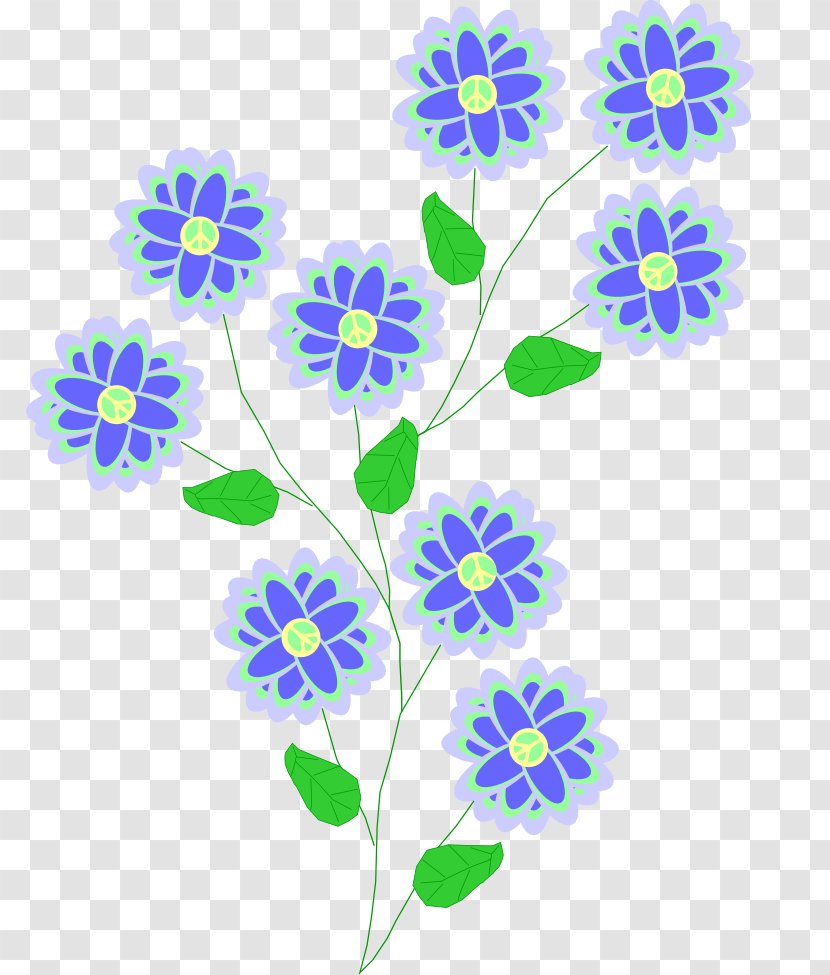 Flower Blue Clip Art - Petal - Flowers Vector Transparent PNG