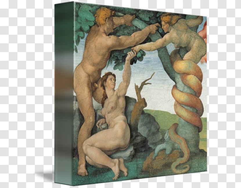The Creation Of Adam Sistine Chapel Ceiling Painting Mythology Art - Eve Transparent PNG