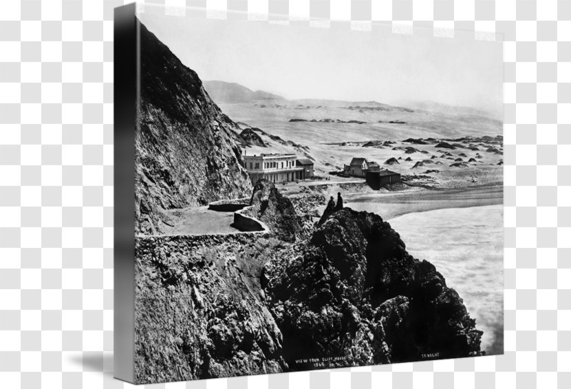 Cliff House, San Francisco Seal Rocks Gallery Wrap Geology Canvas - Rock - White Transparent PNG