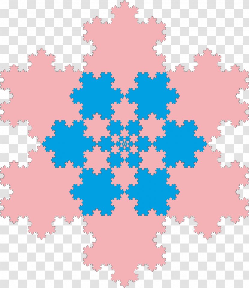 Koch Snowflake Fractal Curve L-system - Mathematician Transparent PNG