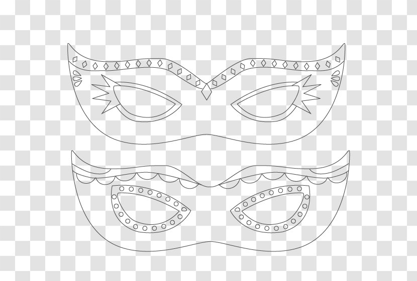 Headgear Mask Mardi Gras Masquerade Ball Costume - Heart Transparent PNG