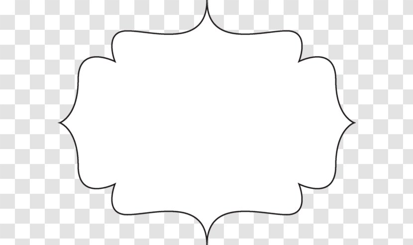 Paper Line Black And White Angle Point - Elegant Frame Cliparts Transparent PNG