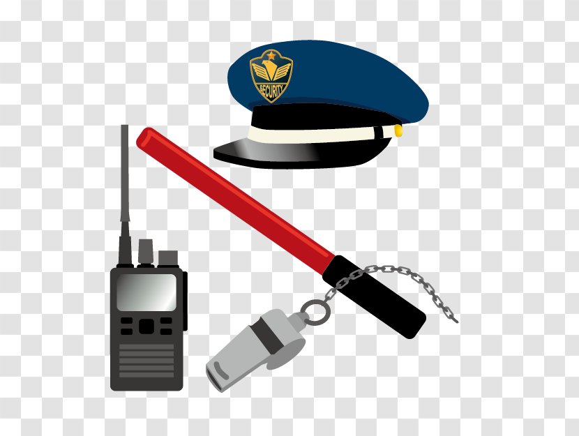 Police Officer Cartoon Security - Silhouette - Equipment Transparent PNG