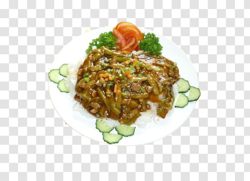 Vegetarian Cuisine Asian Minced Pork Rice Eggplant Meat - Delicious And Transparent PNG