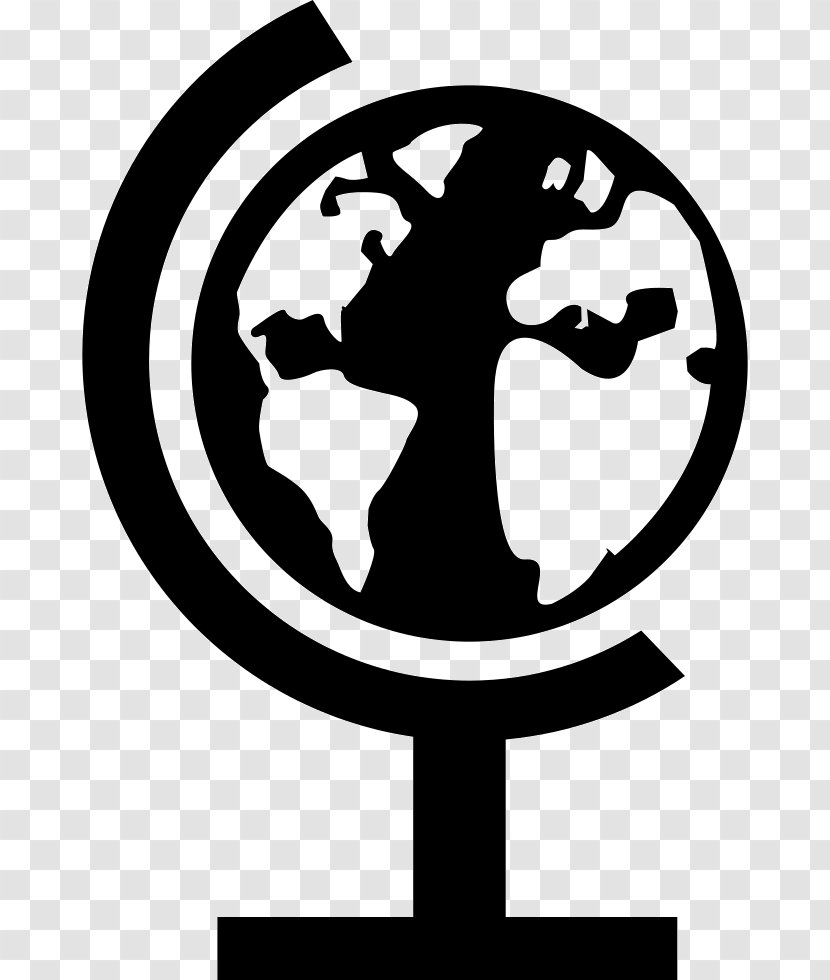 Globe Silhouette Black And White Vector Graphics Design - Human Behavior - Environmentally Friendly Transparent PNG