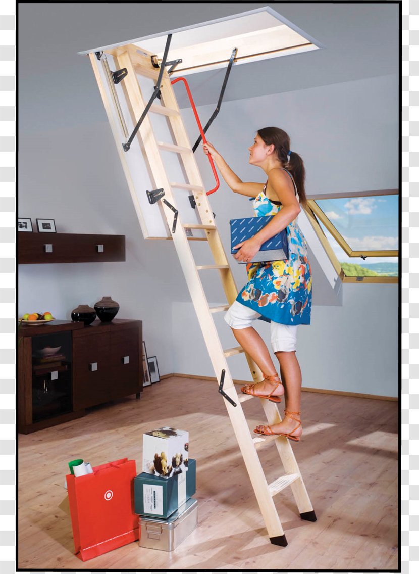 Loft Attic Ladder Stairs - Silhouette Transparent PNG
