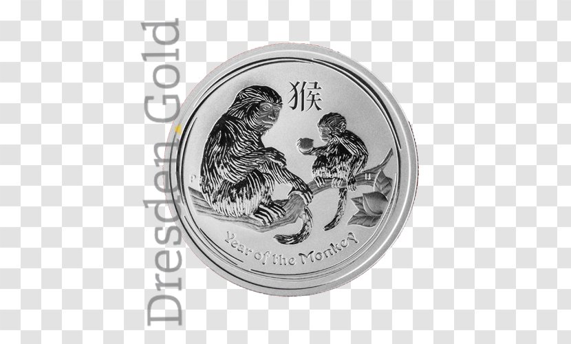 Silver Coin Gold Lunar Troy Ounce Transparent PNG