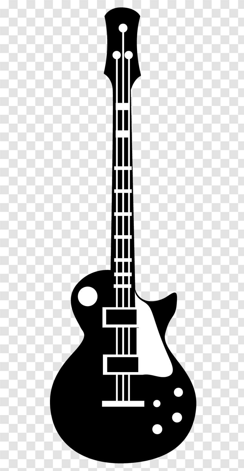 Bass Guitar Acoustic Electric Pop Art - Silhouette Transparent PNG