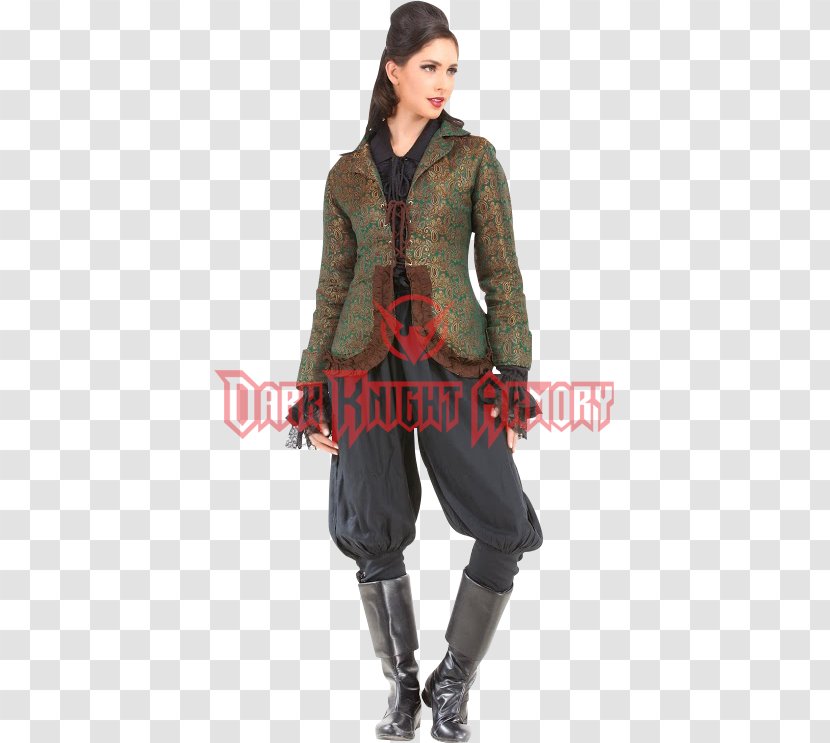 Coat Clothing Privateer Pirate Brocade - Textile Transparent PNG