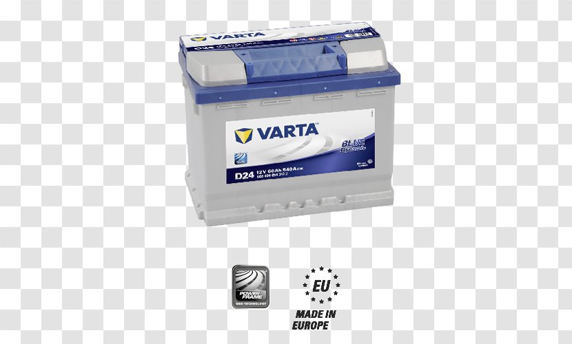 VARTA Electric Battery Automotive Ampere Hour VRLA - Startstop System Transparent PNG