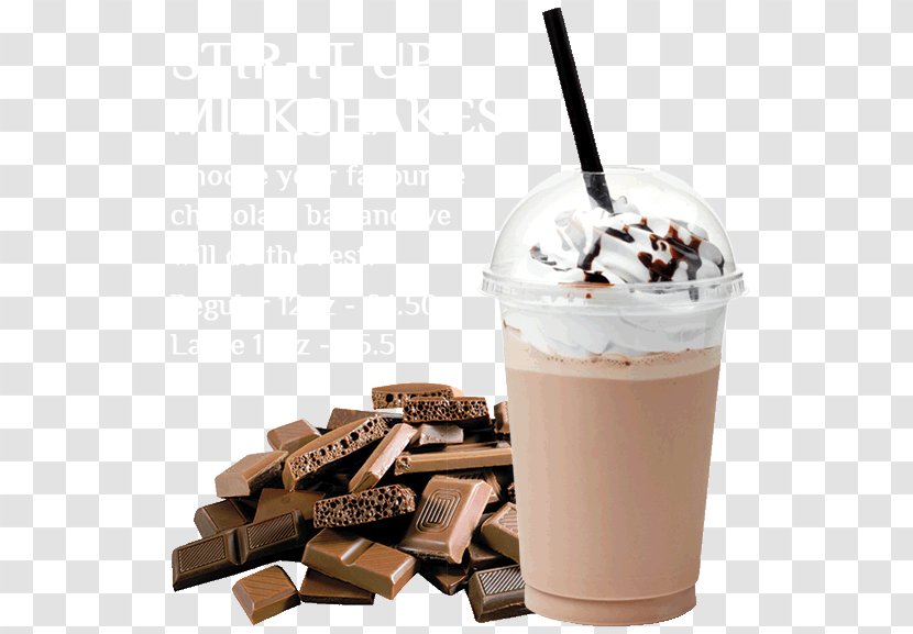 Chocolate Bar White Truffle Ice Cream - Latte Macchiato - Delicious Milkshake Transparent PNG