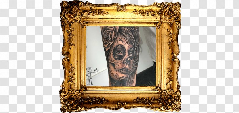 Picture Frames Gilding Gold Coventry Comic Con 2018 - Painting - Tattoo Woman Transparent PNG