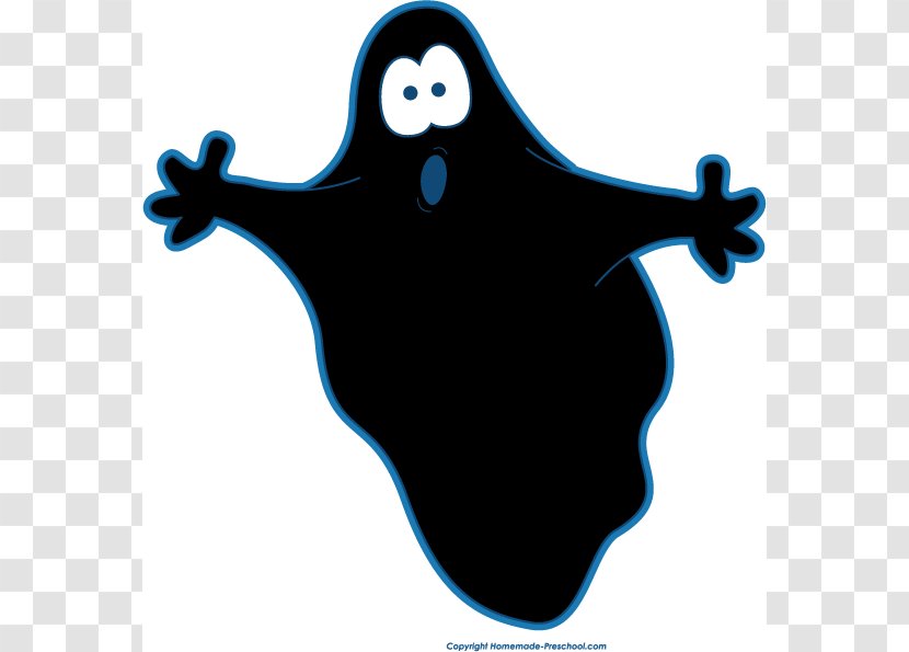 Ghost Halloween Clip Art - Spooky - Black Cliparts Transparent PNG