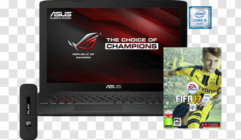 Laptop ASUS ROG GL552 华硕 Computer - Notebookgl Series Gl552 Transparent PNG