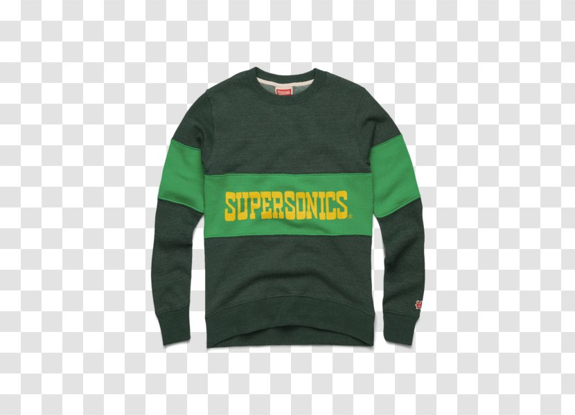 Long-sleeved T-shirt Seattle Supersonics Crew Neck - Clothing Transparent PNG