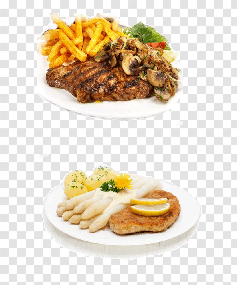 French Fries Landgasthaus Meyer Restaurant Breakfast Food - Meat - Paprika Schnitzel Transparent PNG