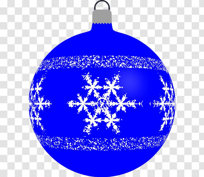 Christmas Ornament Free Content Clip Art - Symbol - Blue Snowflake Ball Transparent PNG