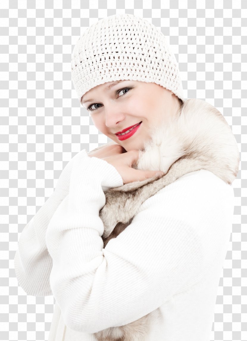 Beanie Winter Clothing Wool - Silhouette - Woman In Warm Clothes Transparent PNG