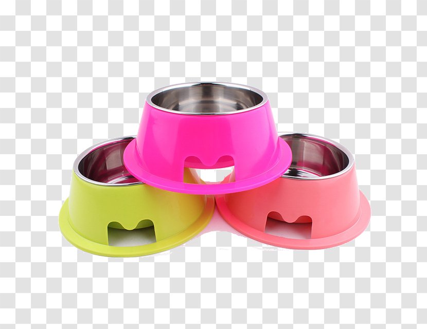 Dog Food Bowl Puppy Pet - Cup - Stainless Steel Cat Dish Transparent PNG