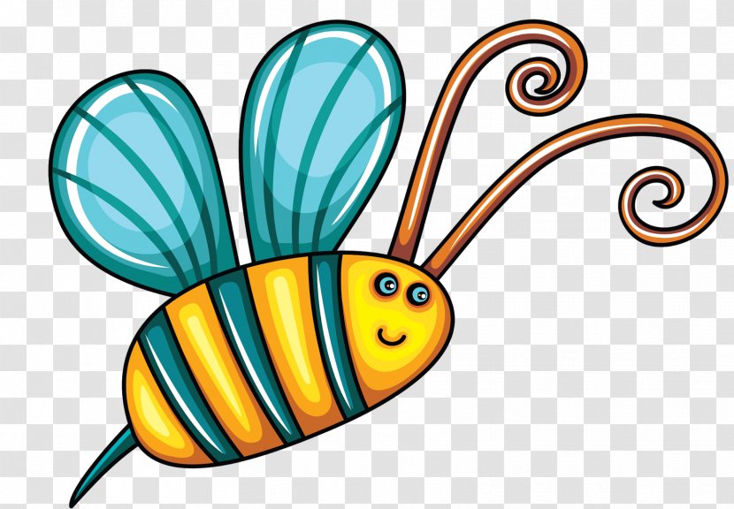 Bee Greeting & Note Cards Insect Clip Art - Cartoon Transparent PNG